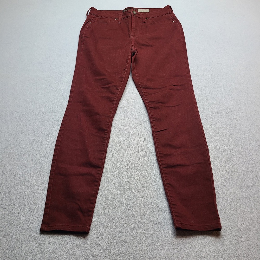 Aeropostale High Waisted Jegging Women 8 Regular Maroon Excellent Skinny Stretch